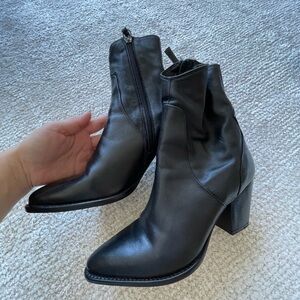 ZARA leather boots